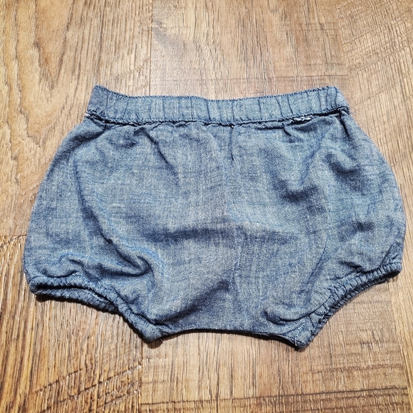 Catherine Malandrino Baby Girl Eyelet Pastel Pink Swiss Dot Top Chambray Shorts - Picture 8 of 13